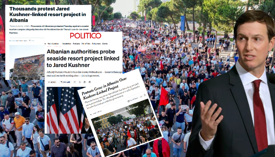 “Kundër restortit të Kushner!” Zverneci në fokus të mediave botërore, protestat në Shqipëri marrin jehonë