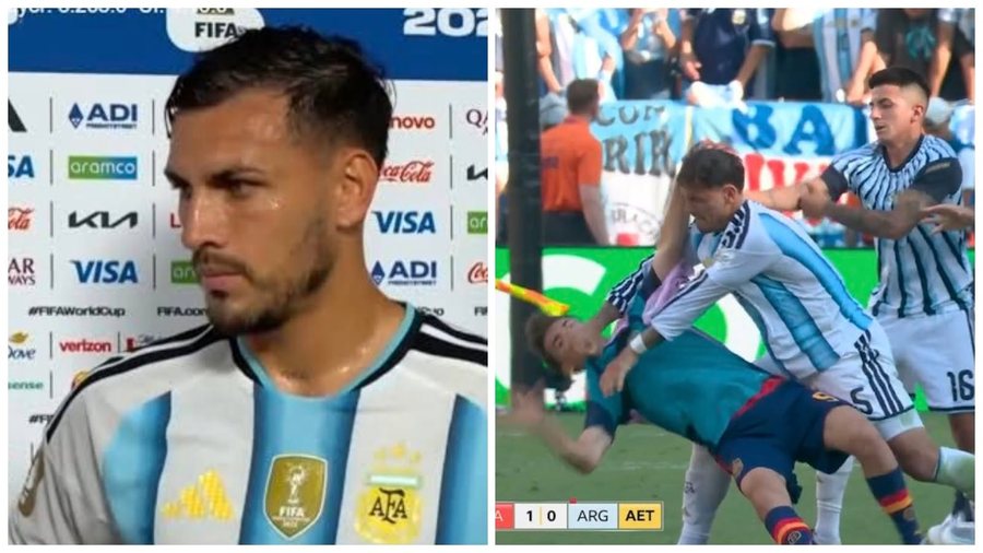 Goditi me grushte Gavin pas humbjes në finale, mesfushori Paredes tregon arsyen: Foli keq për Leo Messin, tha se nuk e ndihmuan dot arbitrat dhe VAR-i (VIDEO)