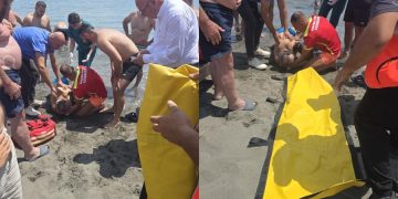 Pësoi arrest kardiak në ujë/ Shpëtohet mrekullisht i moshuari nga vrojtuesi i plazhit në Velipojë
