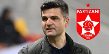 FOTOLAJM/ Rumuni “zbarkon” në kryeqytet, Florin Bratu zyrtarizon veten e tij te Partizani